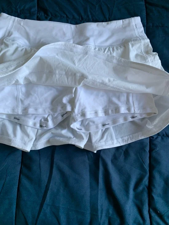 lululemon athletica White Pace Rival Skirt Size 6 - Picture 3 of 8
